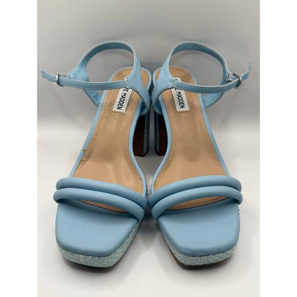 Steve Madden Light Blue Platform Heels – Size 8.5 (New) - Picture 6 of 11